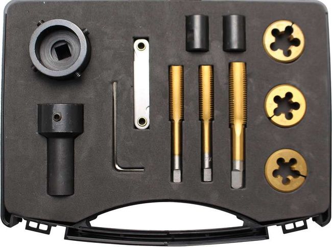 BGS Zestaw do gwintów szpilek M12 + M14