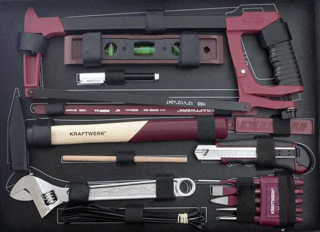 Kraftwerk walizka narzędziowa z wyposażeniem 264
