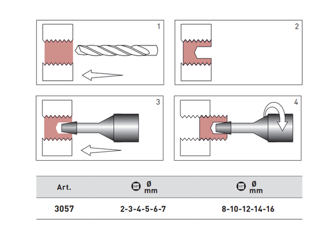 Kraftwerk zestaw nasadek do wykręcania