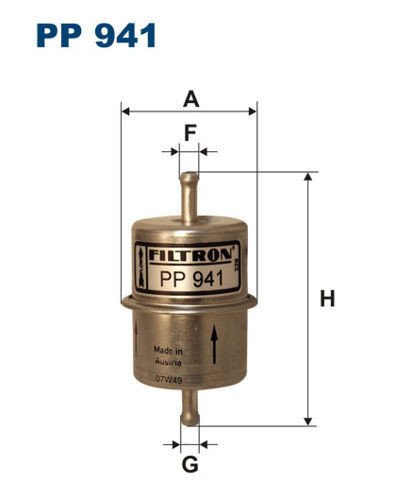 Filtr Paliwa FILTRON PP 941